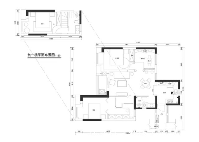 装修|142平混搭风三居室，卧室青花瓷元素挺时尚