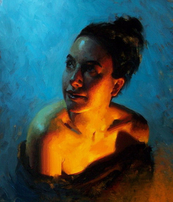 油画&笔触与色彩的乐章,美国画家谢菲兹的油画欣赏