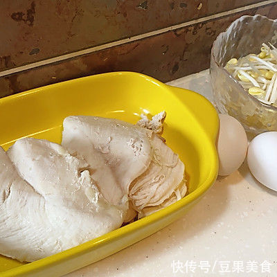 #我心中的冬日限定#鸡肉豆芽早餐