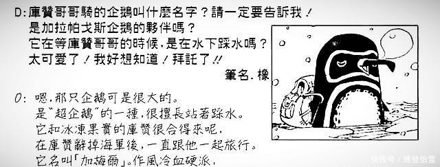 《海贼王》中大将青雉身边的为什么有只企鹅？网友：充值送的！