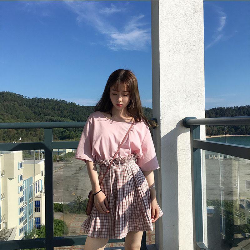 T恤|少女感彩色系穿搭,清爽减龄显气质,天天不重样的元气女孩搭配