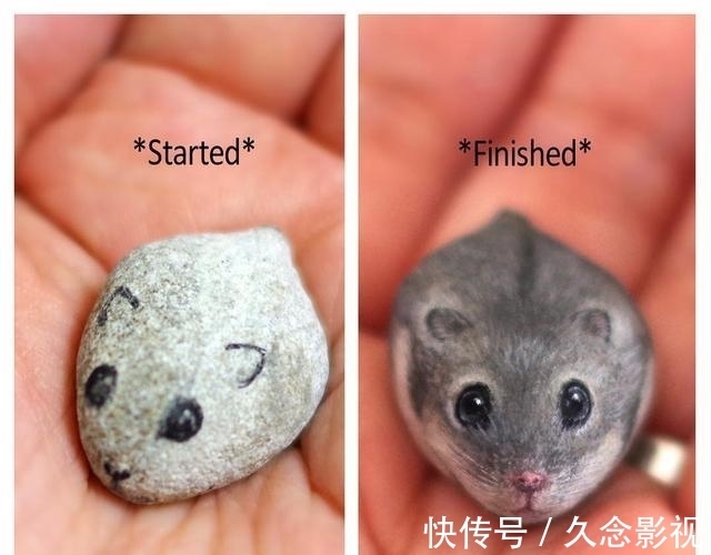小动物|日本艺术家将石头变成可以永远留下的小动物，简直栩栩如生