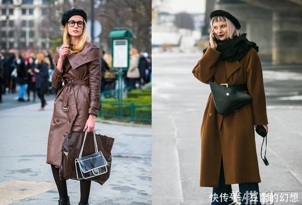 流行|冬最流行的穿搭大衣搭配贝雷帽,给你冬日的法式优雅