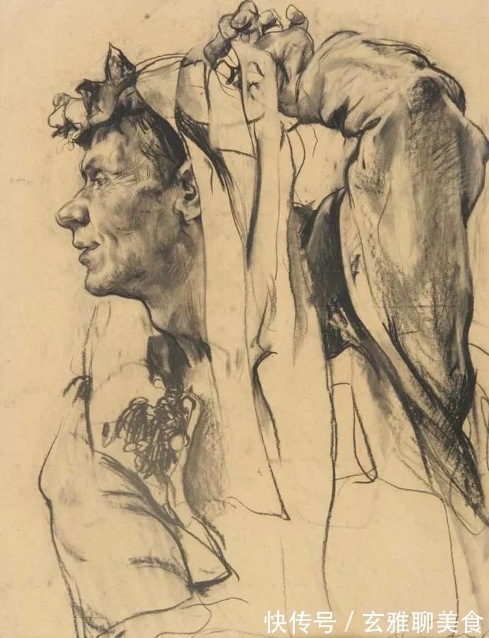 尼古拉&俄罗斯绘画大师级的素描和油画,恰到好处的美