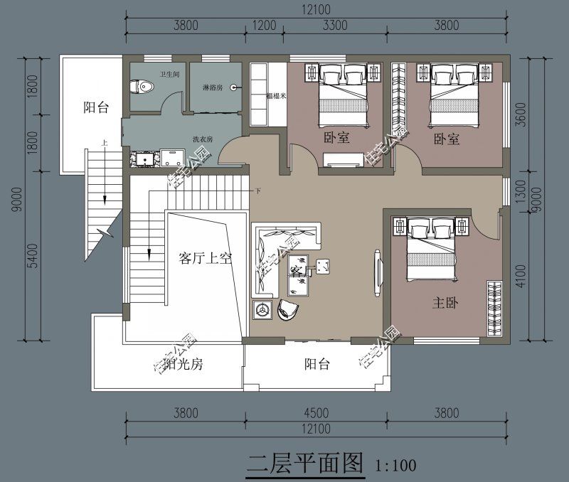 露台|农村建房想省钱？看看这10套平屋顶户型，20来万就能建好