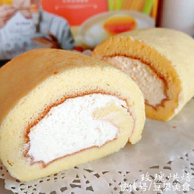 戚风蛋糕|#“佳”节好滋味#超柔软细腻,不容易开裂的烫面小四卷