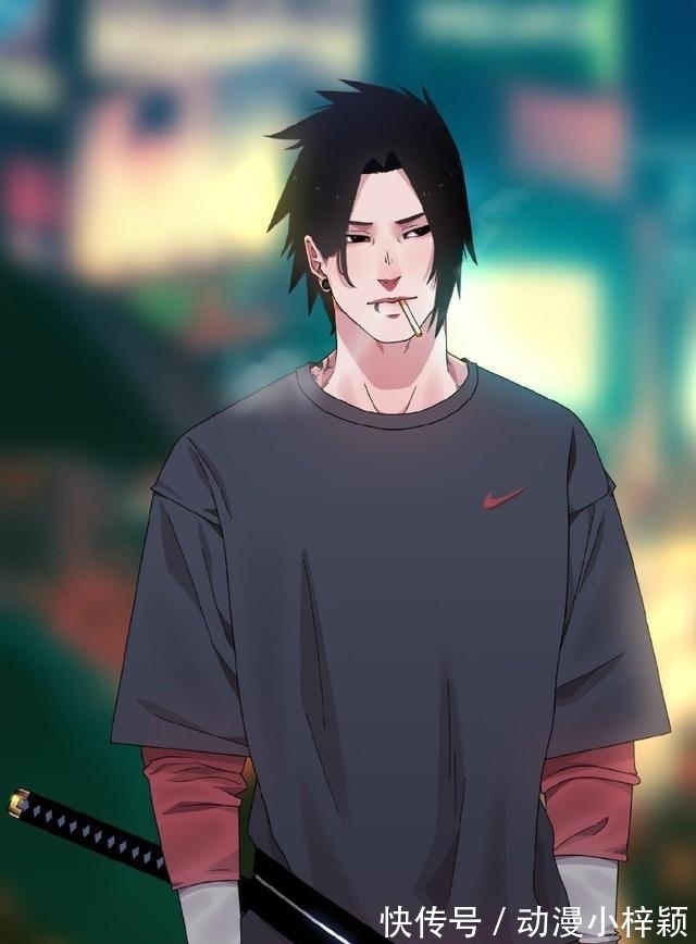 潮男|《火影忍者》全员变现代风,卡卡西变成潮男,雏田背带裤太可爱