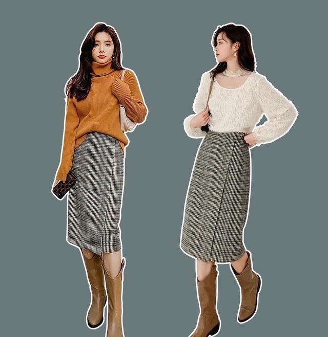 包容性 秋冬怎么穿才好看6条半裙12套搭配,轻松穿出时髦优雅小女人!