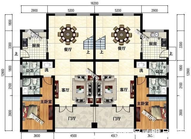美观性|造价经济的两层双拼别墅,美观实用为基本条件,每栋约35万建