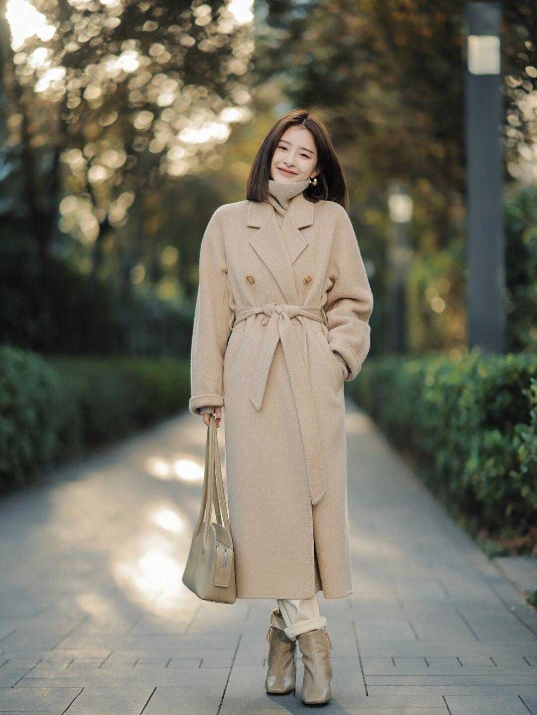 搭配|冬天的微胖女生穿搭模板,简约大方不做作,实用又很保暖