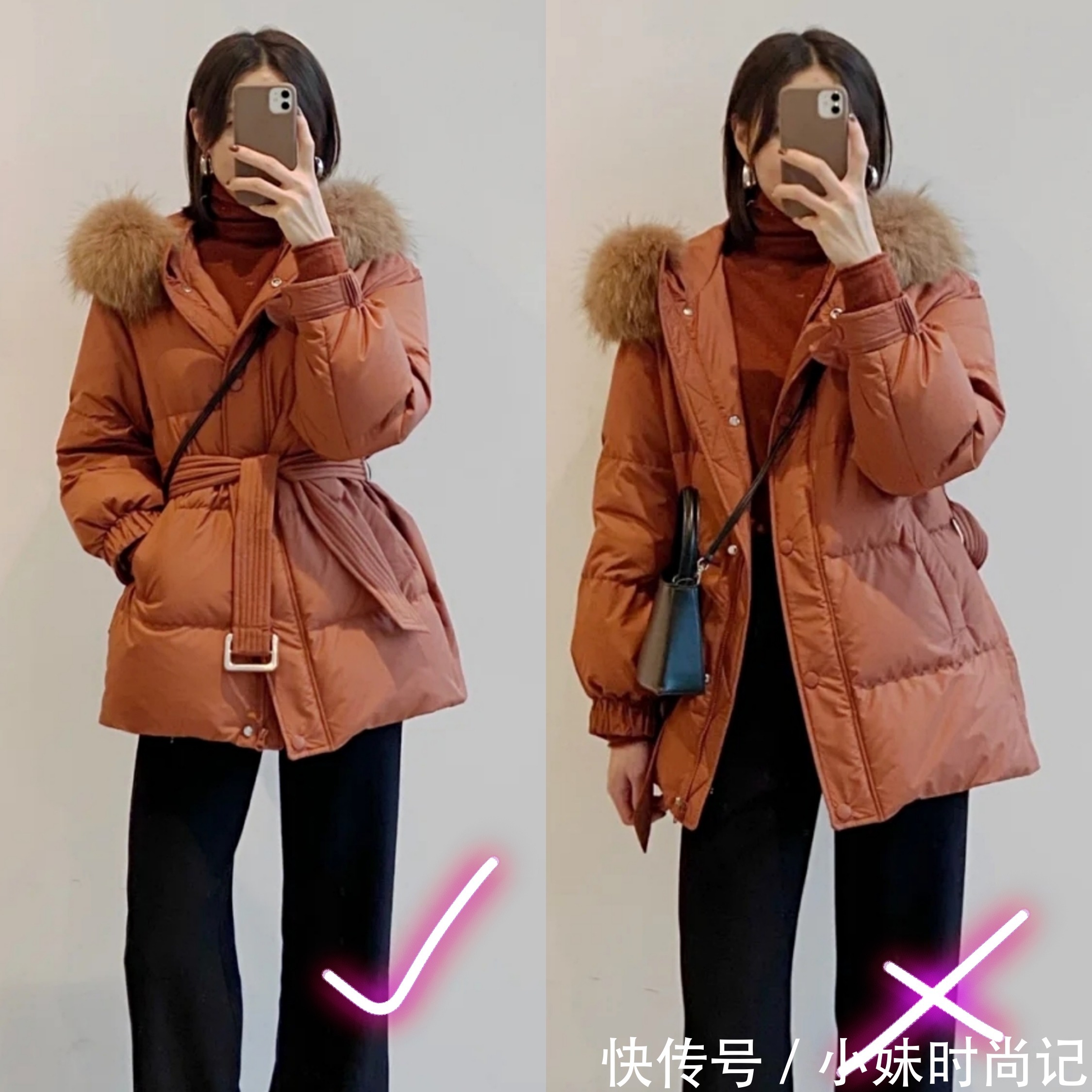  短款棉服怎么穿显瘦？3条避雷指南，保暖好看不臃肿