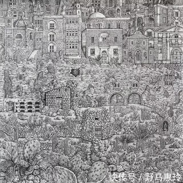 景观#一幅画用掉上百支笔,看到最后成果这么震撼,也就不觉得心疼了