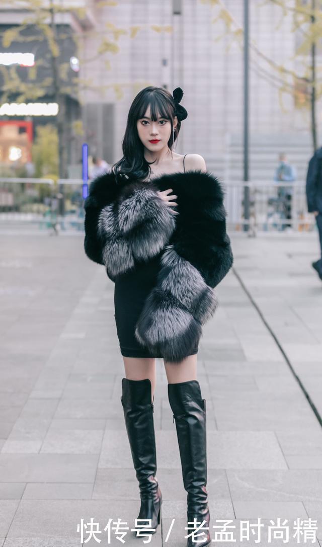 冬天的靴子怎么选? 美女选择过膝长靴, 显高显瘦、时髦又暖和