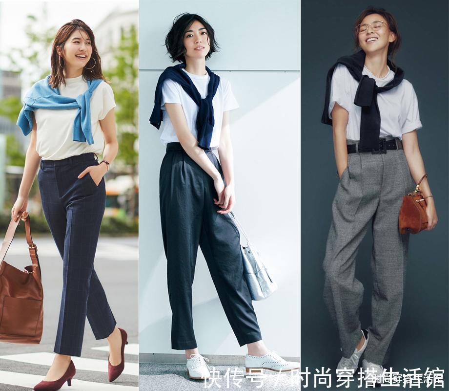 tips|立秋后早晚凉,这21套简约轻熟风搭配示范,40岁女人穿美到骨子里