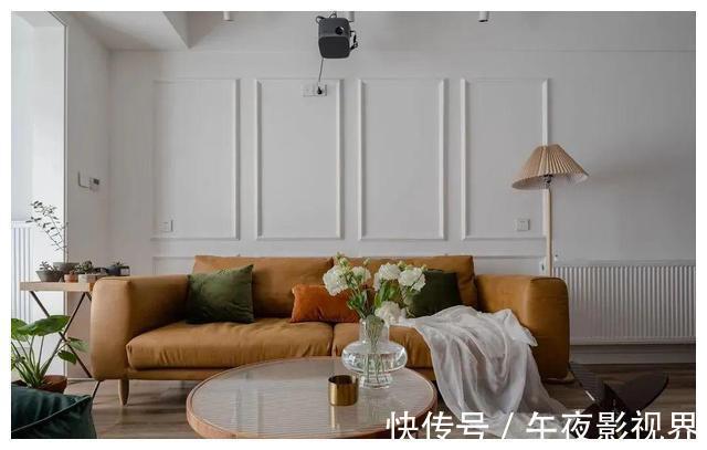 客厅|85㎡复古两居室，文艺气息浓厚，放眼望去家里全是美景！