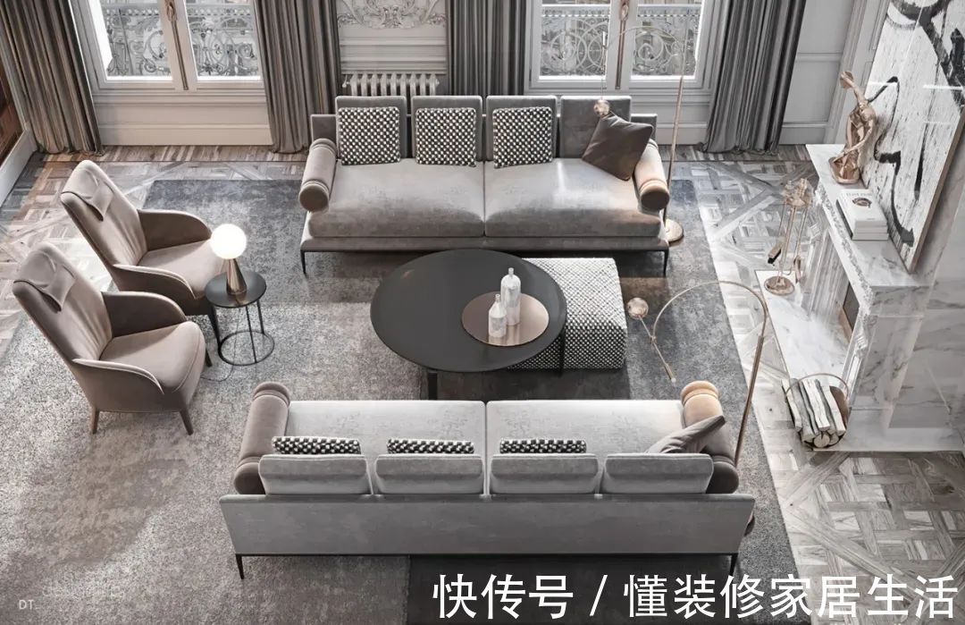 客厅|轻奢系客厅设计