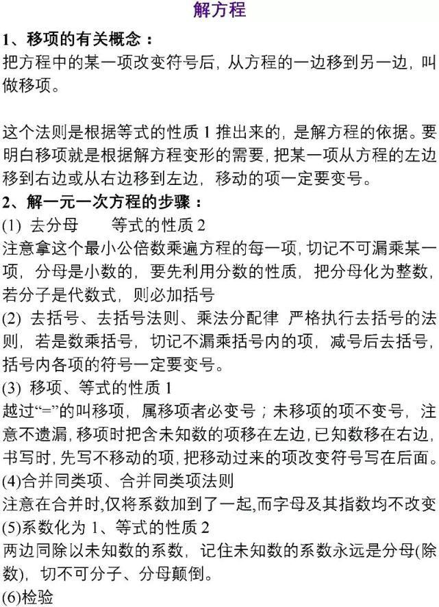 初中数学就是这15张图+89个重要知识点！学渣也能逆袭得高分