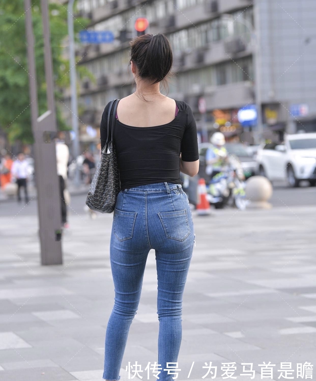 乱穿|牛仔裤虽然百搭方便,但不能乱穿,看看她穿的真难受啊