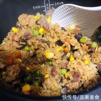 香菇|香菇腊肠焖饭～电饭锅版