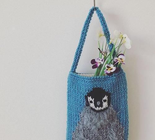 编织|把编织玩出新创意,棒针、钩针结合起来,提花也能用钩针表现