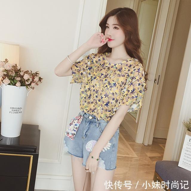 性感|炎炎夏日，浪漫又清凉当然首选雪纺衫了