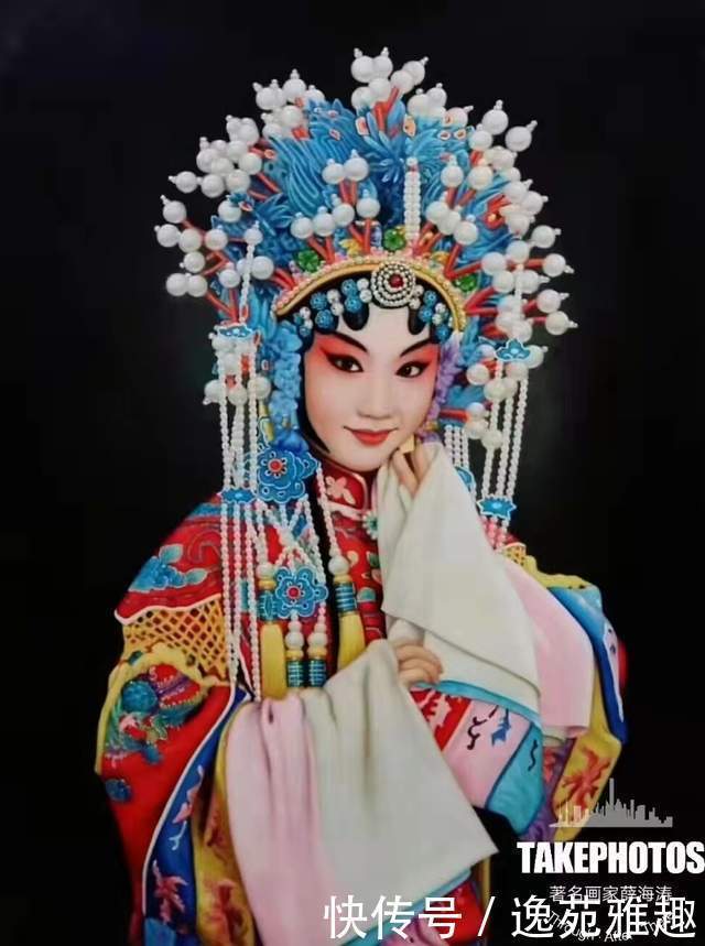 薛海涛先生|京剧油画,美到心底。国粹京剧超写实油画第一人薛海涛作品欣赏