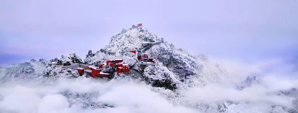 风雪|风雪武当山,仙境藏玄机!大雪封山时,道人、隐士都在干什么!