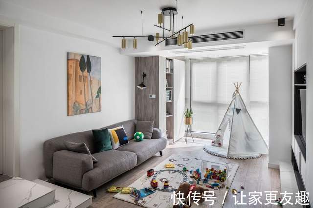 装修|110㎡三室现代风格，这样装修简洁大方，省钱美观