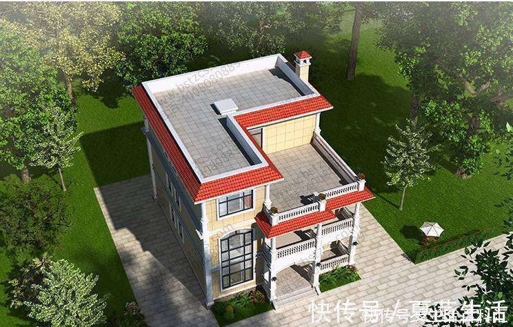 卧室|11×14米,三层平顶别墅,占地156平,卧室套间设计,外观大气时尚