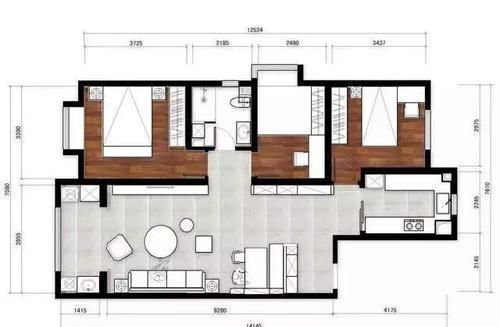 大理石|118平现代轻奢风，年轻人最喜欢的轻奢质感