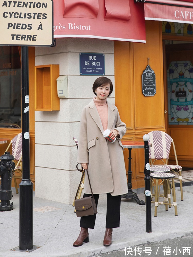 短靴|为什么你穿大衣显老气?原因可能有3,见过世面的女人都懂