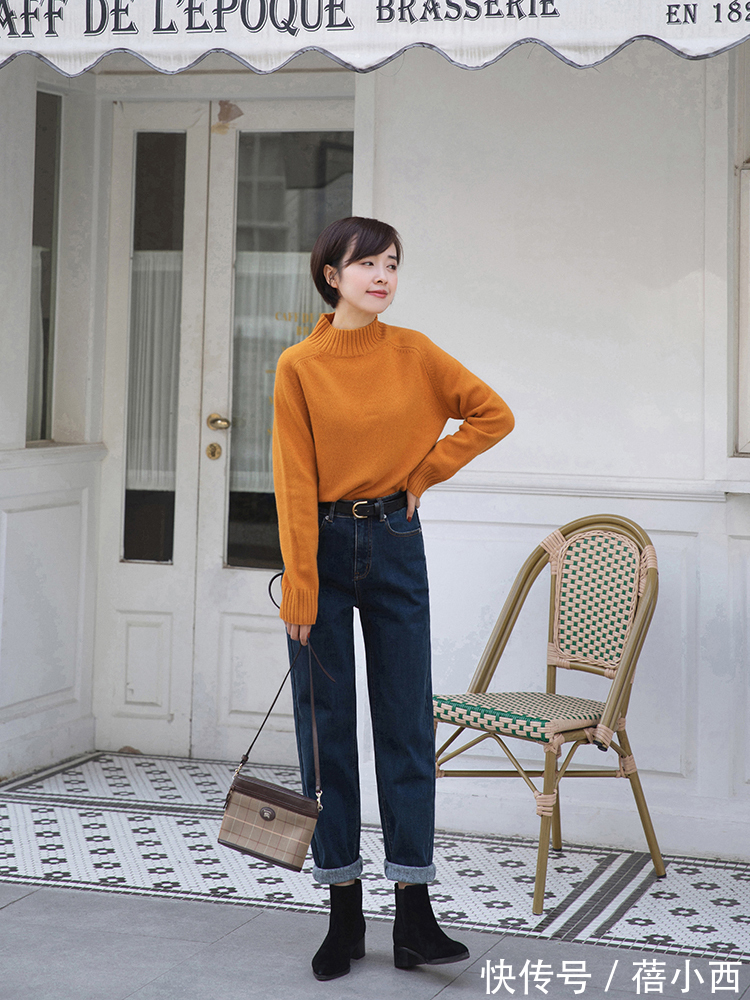 版型|梨形身材女生秋冬必备3件套,针织衫、半身裙、大衣,帮你选好了