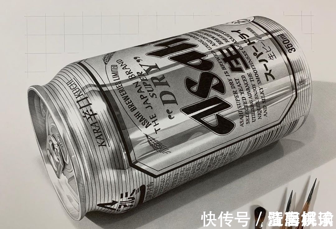 放大10倍&他画超写实画直逼冷军,细节放大10倍,网友:这不是照片吧!