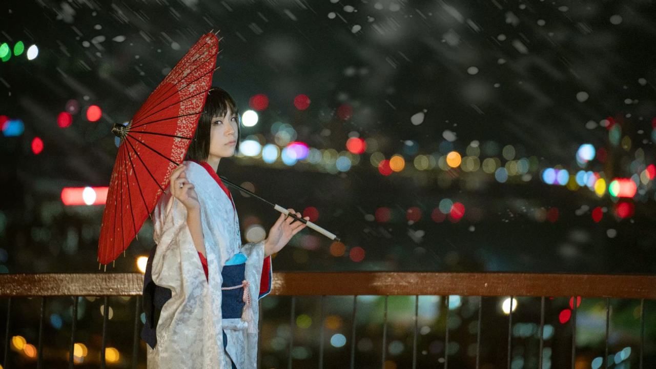 俯瞰|《空の境界》俯瞰风景 両儀式COSPLAY