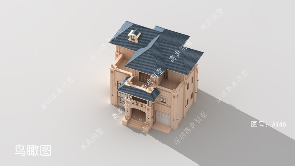 别墅|这款三层欧式别墅,精致的外观,建起来就是一道美丽的风景