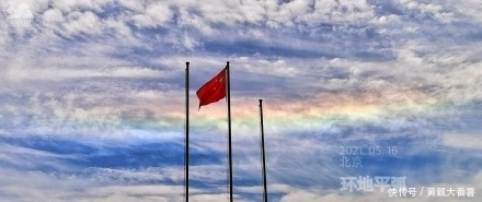 黄子洋 北京上空出现日华+日晕+环地平弧,你看到了么?