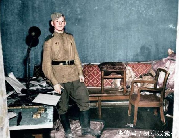 秘密地堡|二战珍贵彩照:苏联军队发现了希特勒的地堡!