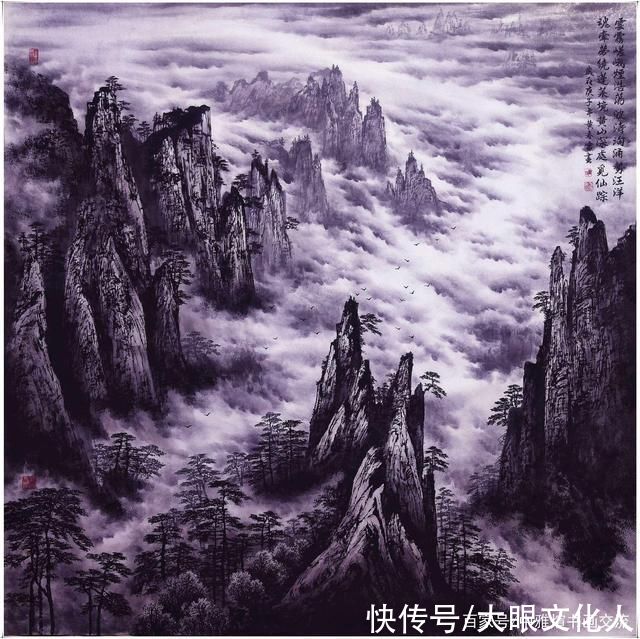 彩墨|著名彩墨画家，国家一级美术师黄春雷老师墨宝欣赏