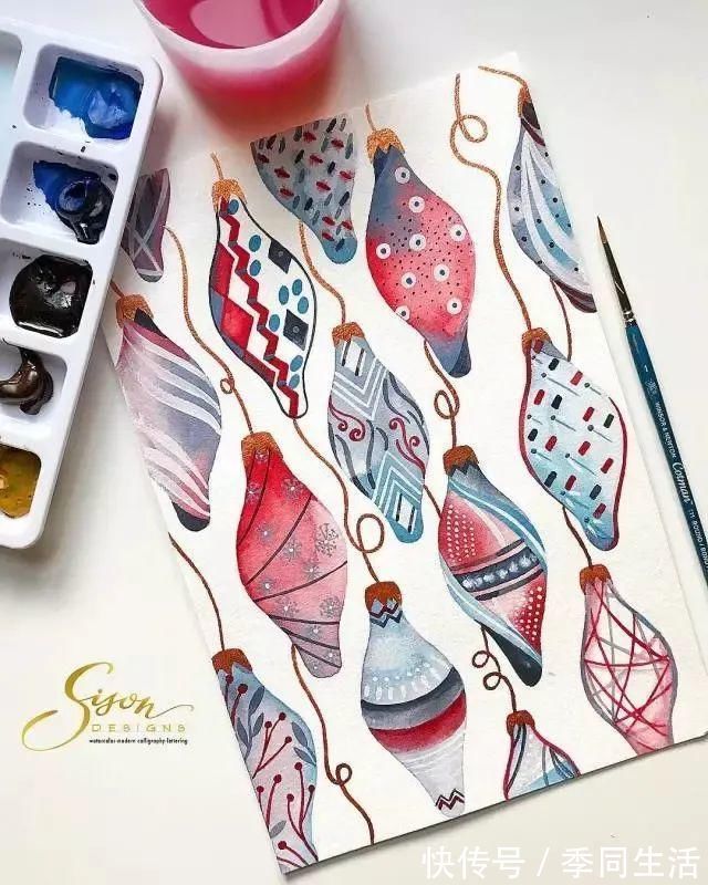 笔尖&美爆！70张超简单小清新的水彩手账，你想要的都在这里！收藏这篇就够了！