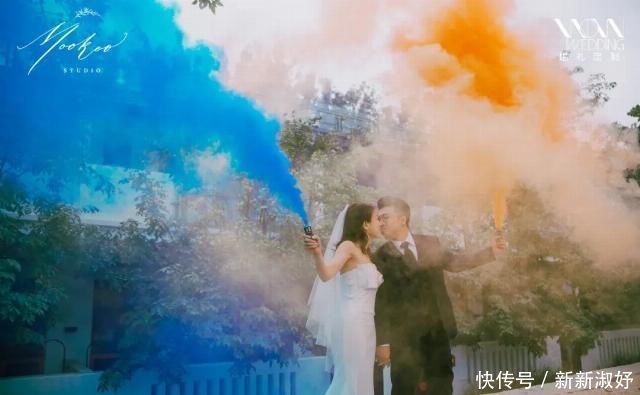 见到|当见到你时,整个世界都是爱情的颜色,彩色户外婚礼
