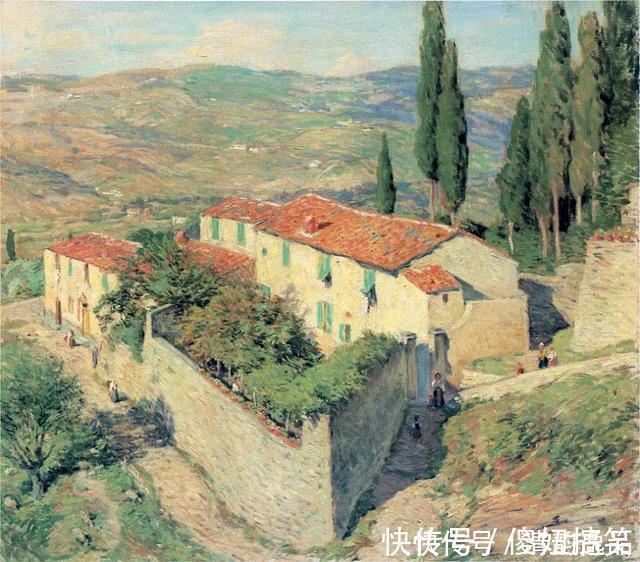 梅特卡夫|美国著名画家，威拉德·梅特卡夫，风景油画作品欣赏