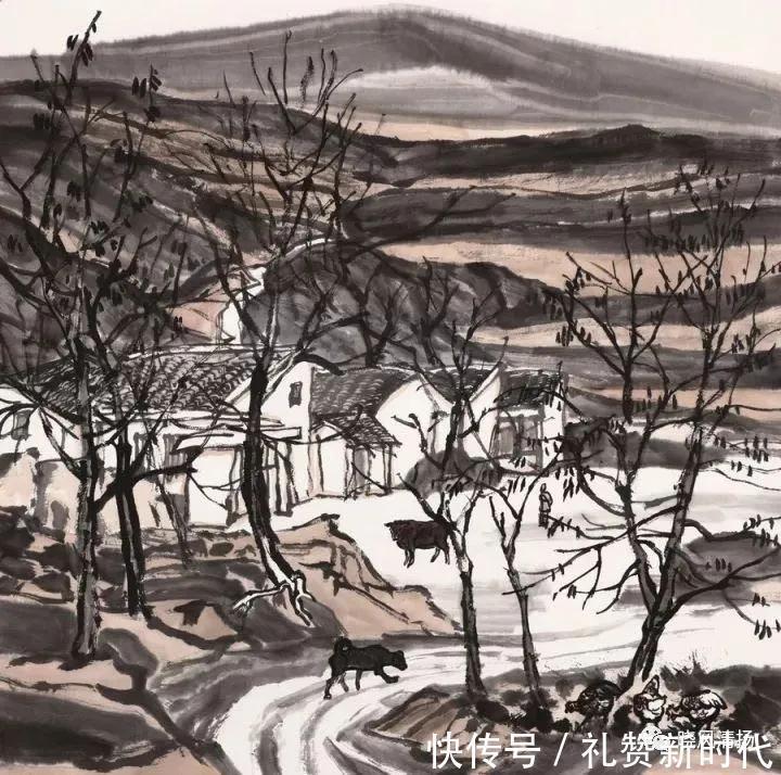 高原&艺术家高岩水墨画欣赏