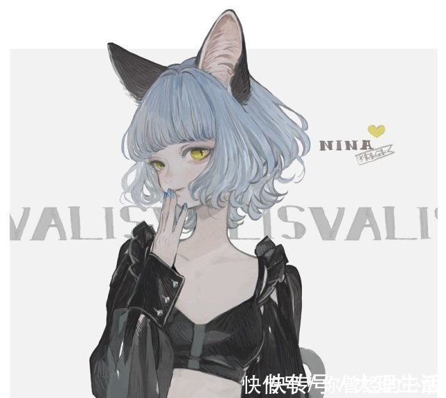 发色|当猫咪被画师拟人化,化身猫耳娘,值得点赞