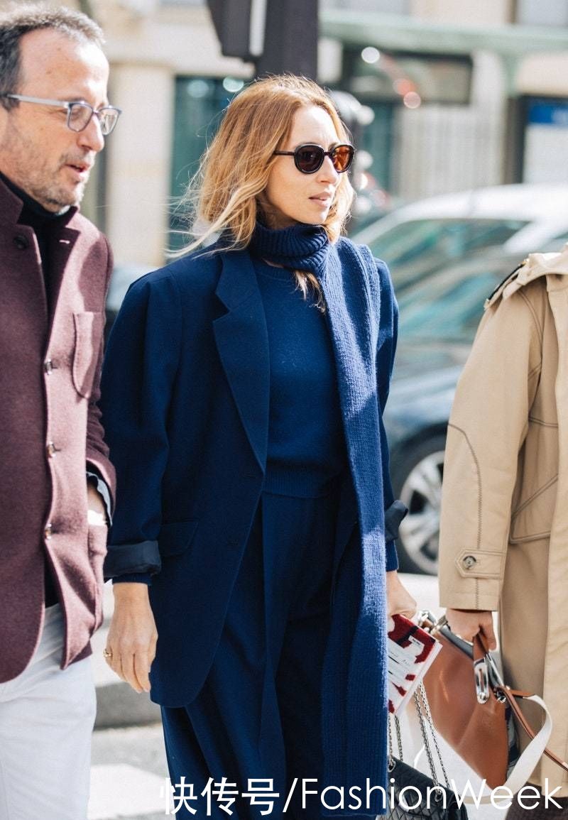  款式还|清新自然的海军蓝来了，叠穿更惊艳，体现多情气质