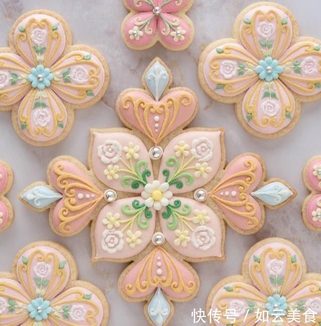 糖霜饼干|一双巧手，做出童话般的翻糖饼干，看完你会舍不得吃网友称太美