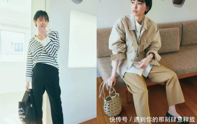 日本太太的初春穿搭晒照火了,大气简约轻熟风穿搭,非常有气质