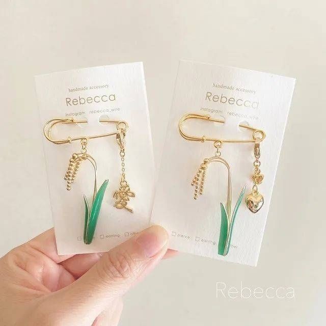 大米|日本一小姐姐手作水稻型耳饰,灵感是来自 网友:惟妙惟肖,看饿了!