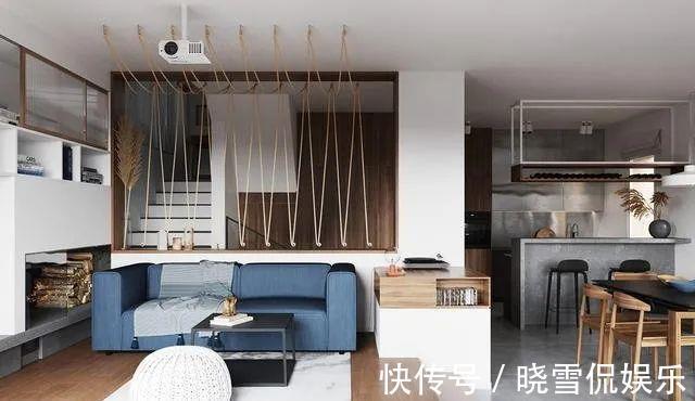 墙壁|112平极简复式混搭风,全屋设计超有质感!