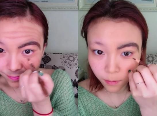 小姐姐仿妆“憨豆先生”,开头别毁经典,看到成品被耽误的画家