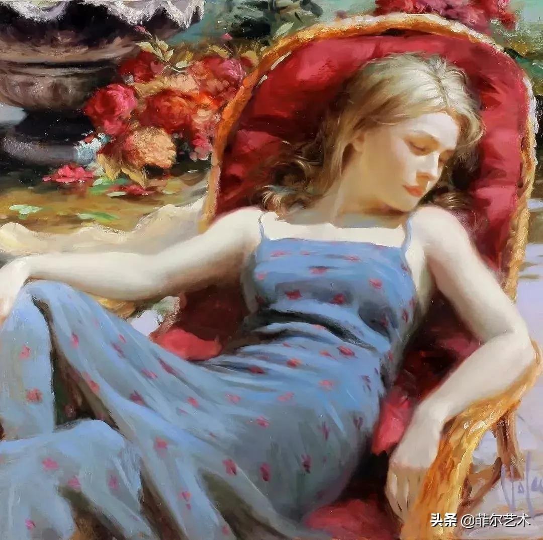 哈巴罗夫斯克&犹如花朵绽放,美得让人难忘~俄罗斯画家人物油画作品欣赏